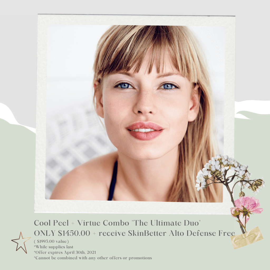 CoolPeel Virtue RF March 2021 Specials offered by Dr. Monte Slater